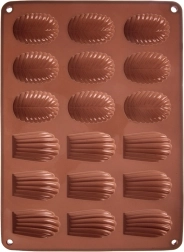 Silikonski pekač za piškote in praline 34 × 25 × 1 cm, rjav