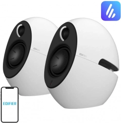 Edifier e25HD beli zvočniki z zvokom Hi‑Res in Bluetooth