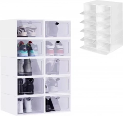 Modularni plastični organizator za čevlje, komplet 10 kosov MODERNHOME