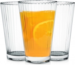 Komplet kozarcev 270 ml, 3 kosi – rebrasti visoki kozarci