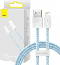 Baseus Dynamic kabel USB–Lightning 1 m, hitro polnjenje 2,4 A, moder