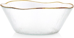 Steklena skleda z zlatim robom 15 cm, 500 ml