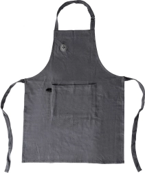 Bombažna kuhinjska predpasnika z nastavljivim zavezovanjem in žepom