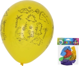 Napiihljivi baloni 30 cm – set 5 kosov, dinozavri