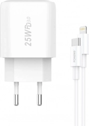 Hitri polnilec FONENG 25 W z USB‑C + kabel USB‑C na Lightning