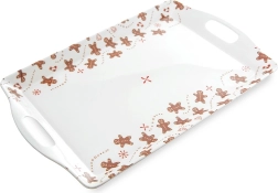 Pladenj za serviranje z motivom medenjakov 37,5 × 23 cm