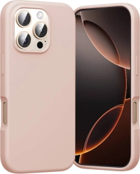 Silikonski ovitek Vention za iPhone 16 Pro z MagSafe (rožnat)