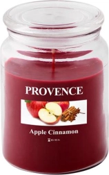 Scented glass candle apple and cinnamon PROVENCE 95 hours