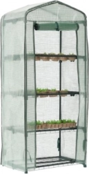 Balkonski rastlinjak s štirimi policami 69 × 49 × 160 cm