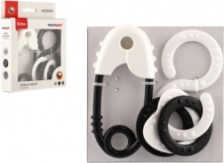 Ropotuljice črnobela za otroke od rojstva