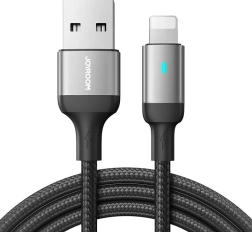 Joyroom kabel USB‑A na Lightning 3 m, 2,4 A (črn)