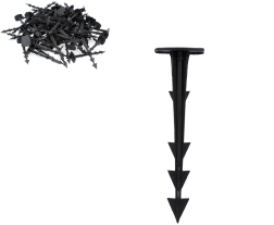 Komplet 100 zatičev za pritrjevanje agrofilca 12,5 cm