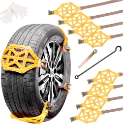 Nedrseče snežne prevleke za pnevmatike – set 8 kosov