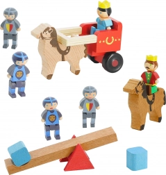 Jeujura lesene figurice Kralj, Kraljica in Vitezi