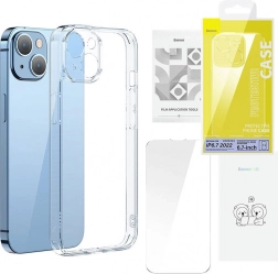 Baseus SuperCeramic prozoren steklen ovitek in komplet kaljenega stekla za iPhone 14 – Plus