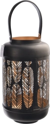 LEAF candle holder black-gold 38 cm
