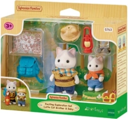 Sylvanian Families velika odprava – sorojenca Latte Cat Mick in Mabel