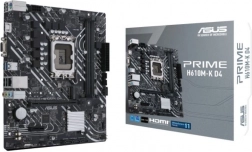 Asus PRIME H610M-K D4 – microATX osnovna plošča LGA 1700 z DDR4, PCIe 4.0 in M.2