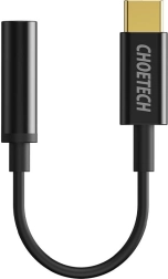 Adapter Choetech AUX003 adapter USB-C na 3,5 mm avdio vtič (črn)