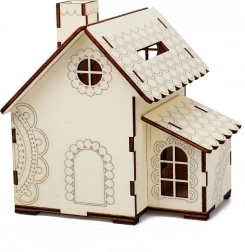 Čar lesa lesena hišica hranilnik s svečko