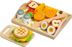 Lucy & Leo lesena zajtrkovalna set s magneti na pladnju