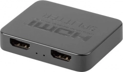 HDMI razdelilnik 1×2 4K z napajanjem prek USB‑C – črn