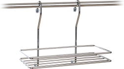 Hanging wire shelf VARIELLA 26 × 21 × 14 cm, chrome