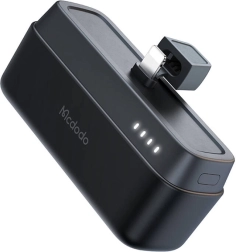Mcdodo power banka 5000 mAh, 20 W s priključkom Lightning (črna)