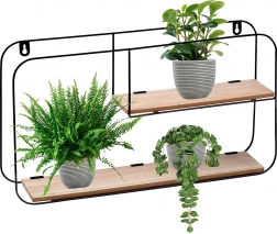 Stenska kovinska polica 52 × 10,5 × 29 cm