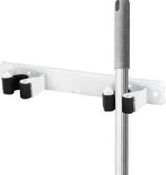 Stenski dvojni nosilec za mop, metlo in orodje