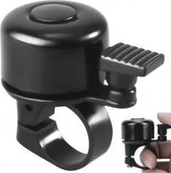 Kolesarski zvonec črne barve