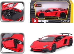 Bburago Lamborghini Aventador SV Coupe 1:24 rdeč