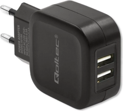 Omrežni polnilec Qoltec 17W 2xUSB