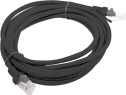 Omrežni patch kabel UTP Cat5e 3 m črn