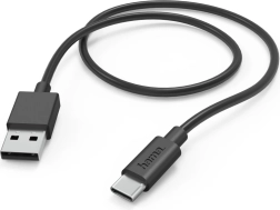 Polnilni kabel USB-A USB-C 1 m črn