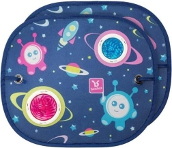 Okrogla sončna senčila za okno - Space Collection 2 kosa