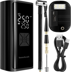 Električna prenosna zračna tlačilka 150 PSI s powerbanko 6000 mAh in LED svetilko