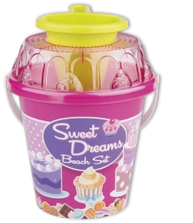 Androni srednji komplet za pesek s lijakom – Rožnata