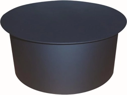 Dimni pokrovni čep 145 mm črn