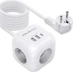 Napajalna kocka 6-v-1 s osvetljenim stikalom