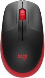 Brezžična miška Logitech M190 Rdeča