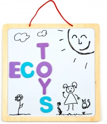 Izobraževalna magnetna tabla s besedami in številkami 3v1