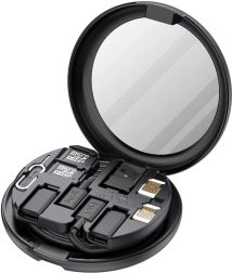 Brezžični polnilec Budi 12v1 15 W z organizatorjem in adapterji