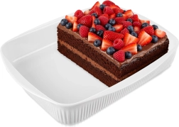 Bela porcelanasta pekačeta 36,5 × 30 × 6 cm, 4 l