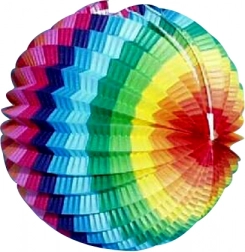 Papirnata okrogla lampijon 15 cm