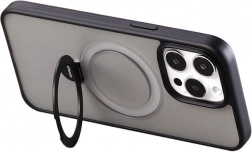 Magnetni etui s stojalom JOYROOM za iPhone 15 Pro – črn