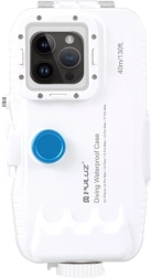 Plastično vodotesno ohišje PULUZ za iPhone 15 Plus, 15 Pro Max, 14 Plus, 14 Pro Max, 13 Pro Max, 12 Pro Max in 11 Pro Max – belo