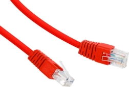 Omrežni kabel UTP Cat 6 RJ-45 0,25 m rdeč