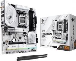 ASRock X870 Steel Legend WiFi – osnovna plošča ATX za AM5 z DDR5, PCIe 5.0 in USB4