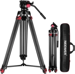 Aluminijast video stativ Neewer 200 cm s fluidno glavo